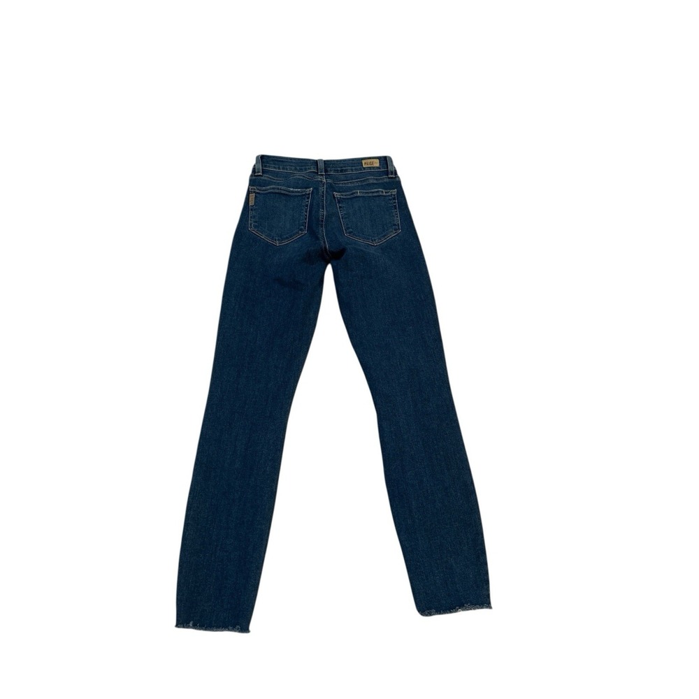 Paige Pants Womens Sz 24 Verdugo Ankle‎ Skinny Jeans Striped Stretch Dark Wash